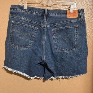 Levi's Women's Dark Blue Jean Shorts